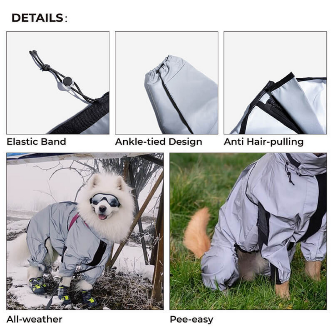 CVPSULE™ | Reflective All-Seasons Waterproof Dog Rain Coat