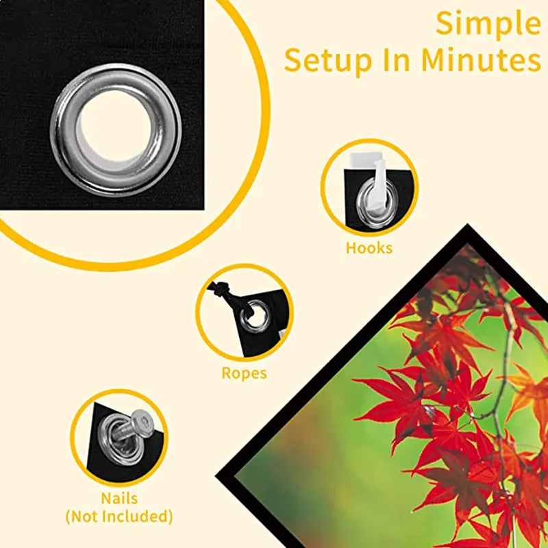 CleanScreen Pro™ | Draagbare HD Projectiescherm | 60-150 inch