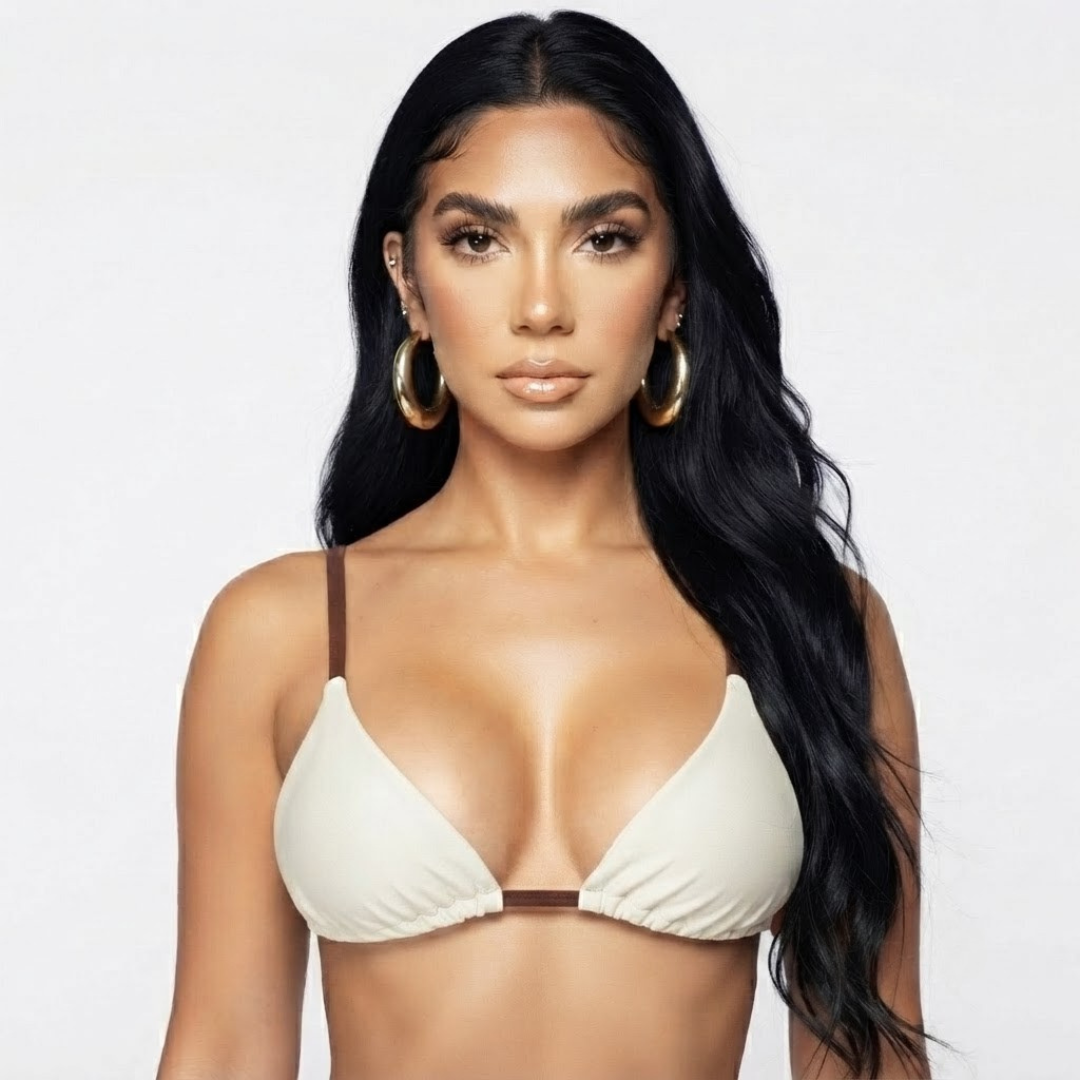 ALMA | TRIANGLE HALTER BIKINI TOP