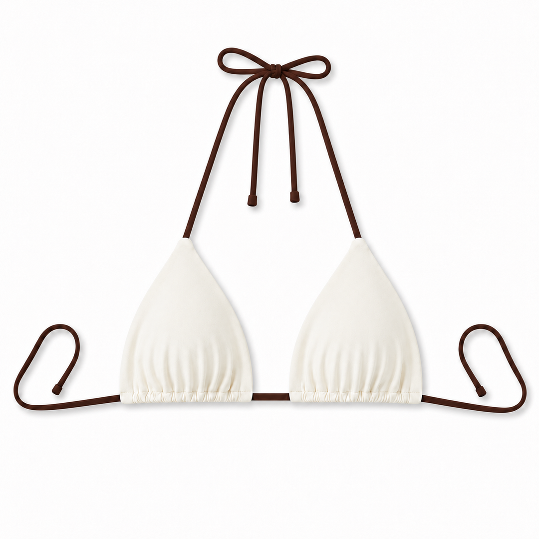 ALMA | TRIANGLE HALTER BIKINI TOP