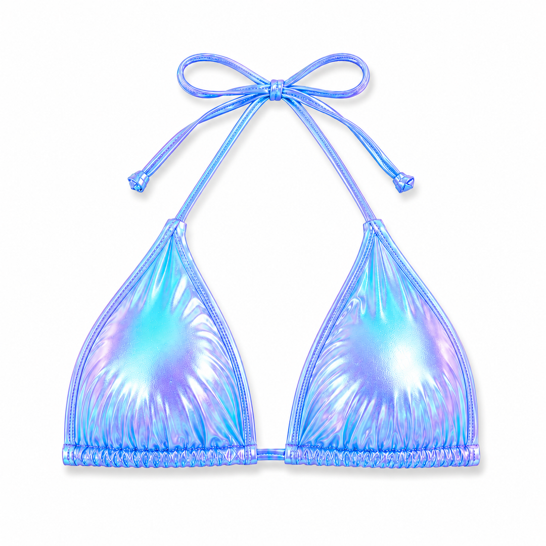 CELESTE | TRIANGLE HALTER BIKINI TOP