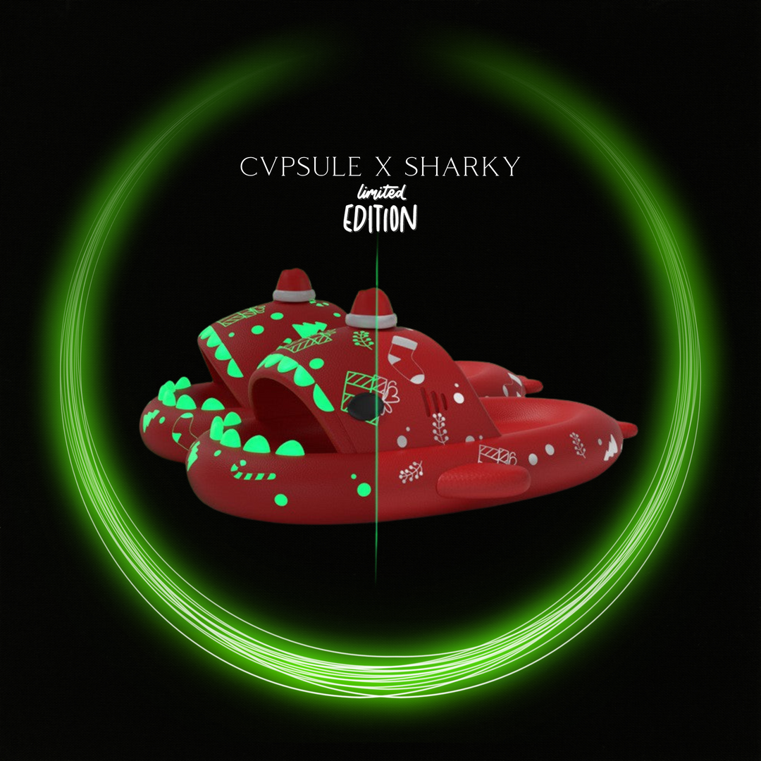 Sharky™ | Glow-in-Dark Shark Limited Edition Christmas  Slides