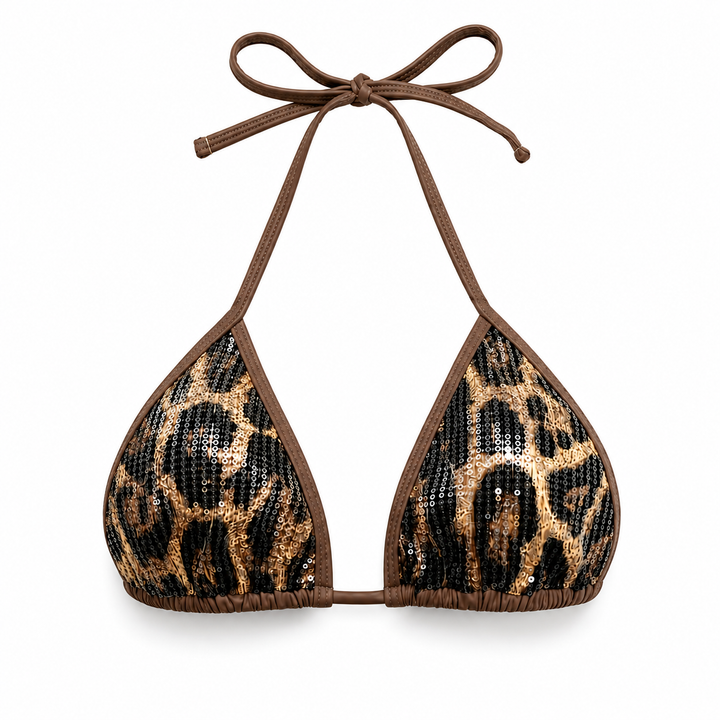 IMARA | TRIANGLE HALTER BIKINI TOP