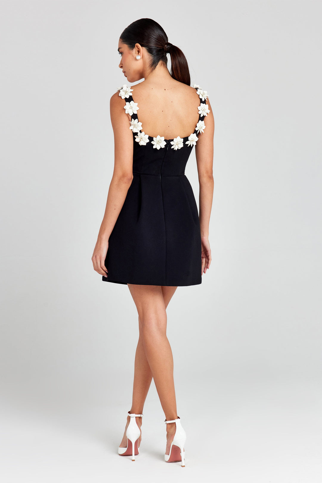 Chiara™️ | Monochrome Flower Dress