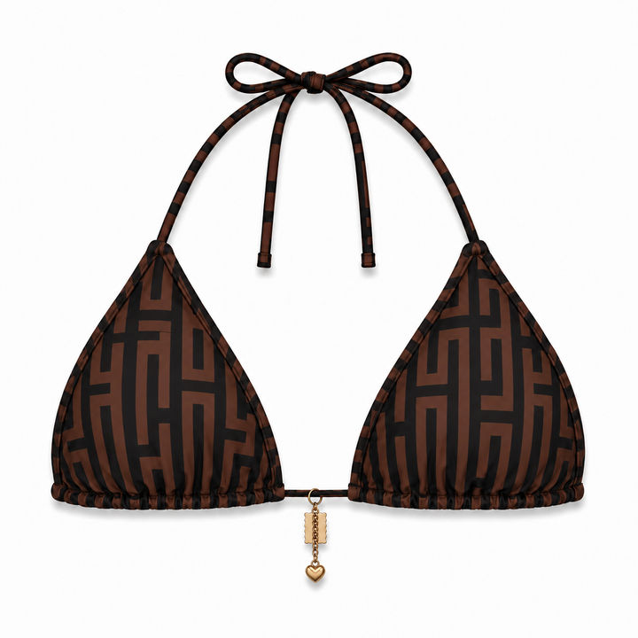 SIENNA | MONOGRAM BIKINI TOP
