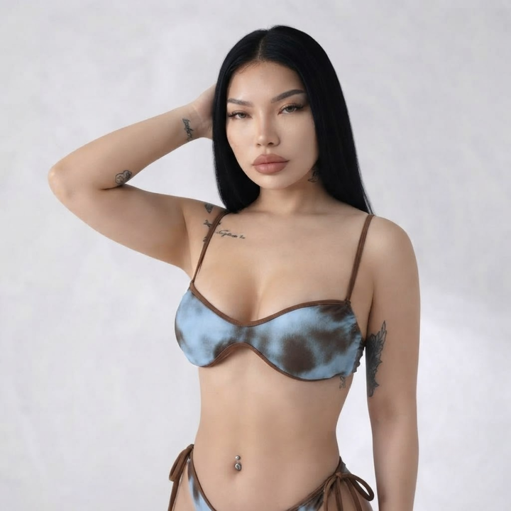 SKY | TIE-SIDE BIKINI TOP