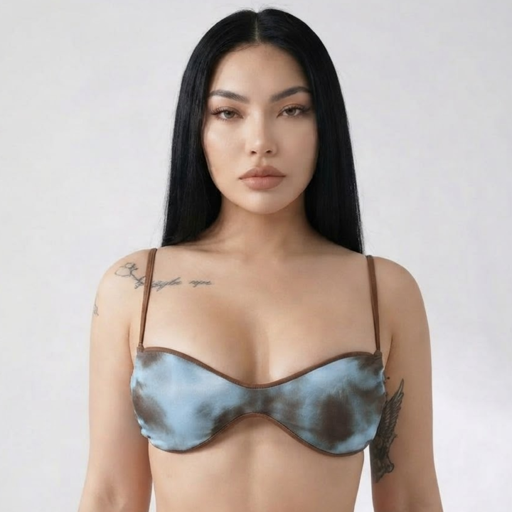 SKY | TIE-SIDE BIKINI TOP