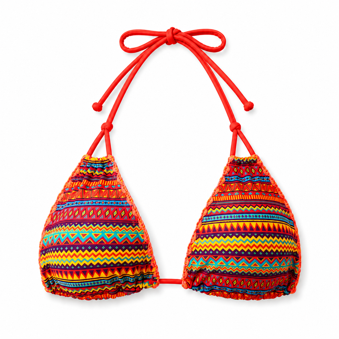 ZAHARA | TRIANGLE HALTER BIKINI TOP