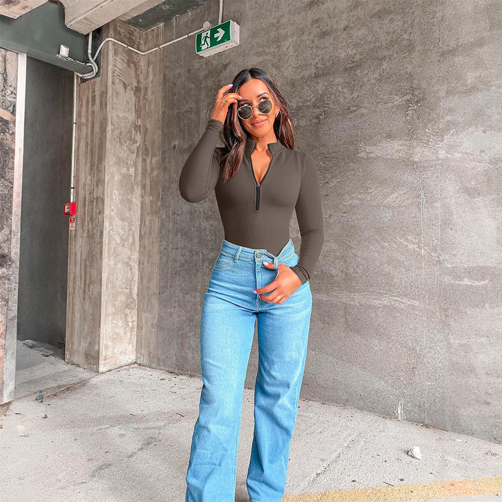 Harper™ Waist Zip-Up Bodysuit
