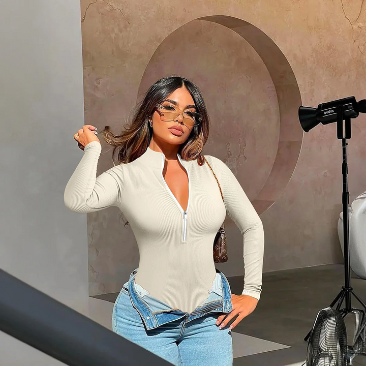 Harper™ Waist Zip-Up Bodysuit