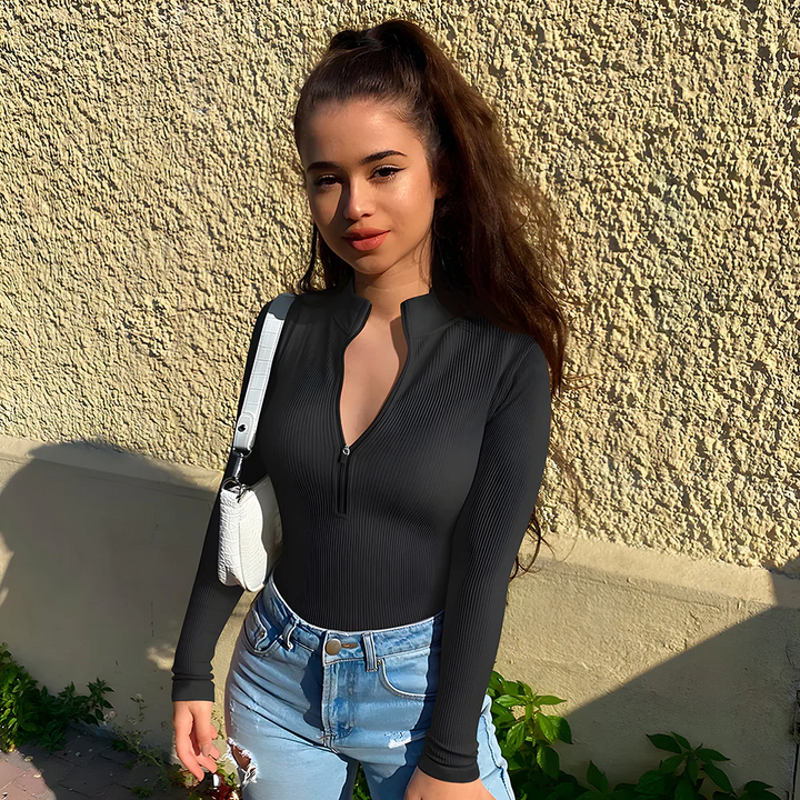 Harper™ Waist Zip-Up Bodysuit