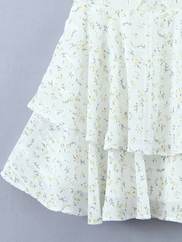 Giorgia™️ | Embroidery Printed Halter Dress