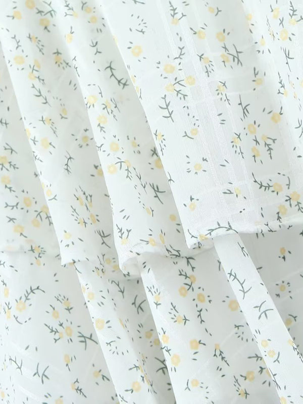 Giorgia™️ | Embroidery Printed Halter Dress