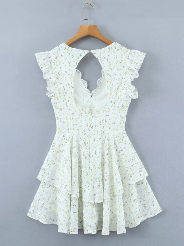 Giorgia™️ | Embroidery Printed Halter Dress