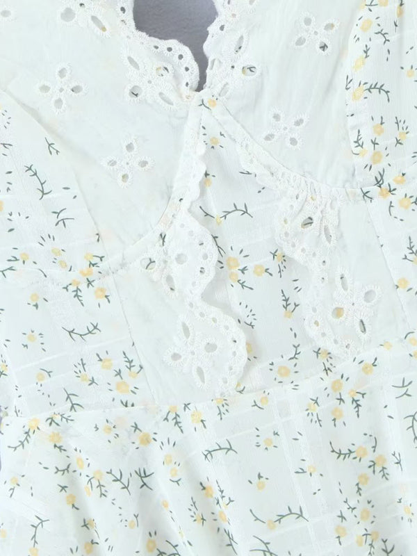 Giorgia™️ | Embroidery Printed Halter Dress