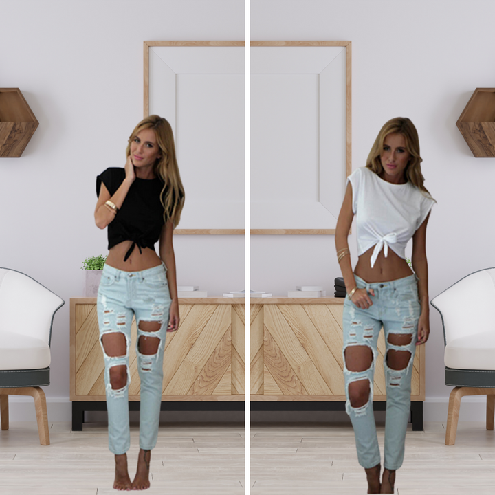 Damsco | Floria™ Geknoopte Top