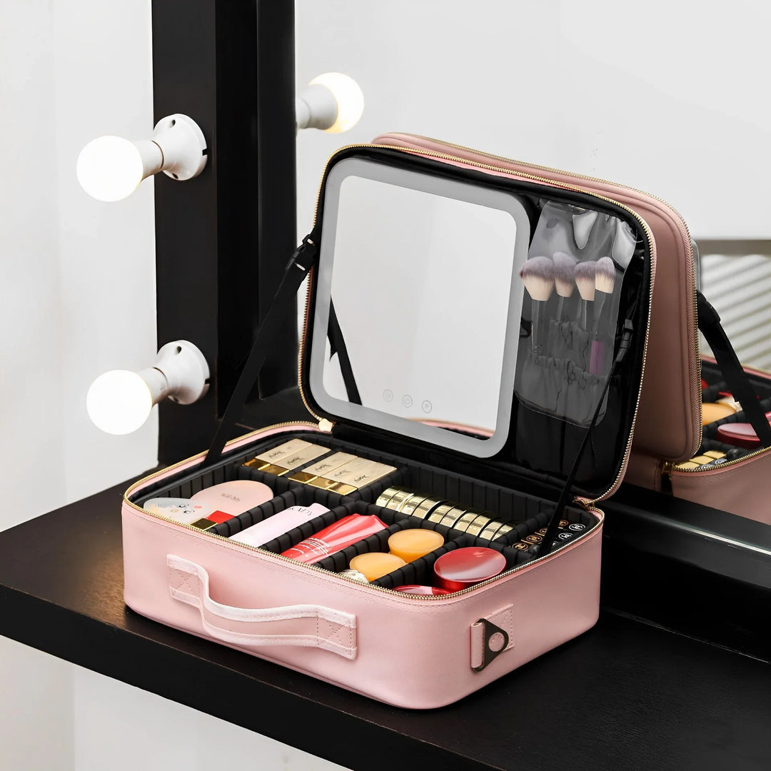 GlamBag™ - Make Up Reistas met LED verlichting