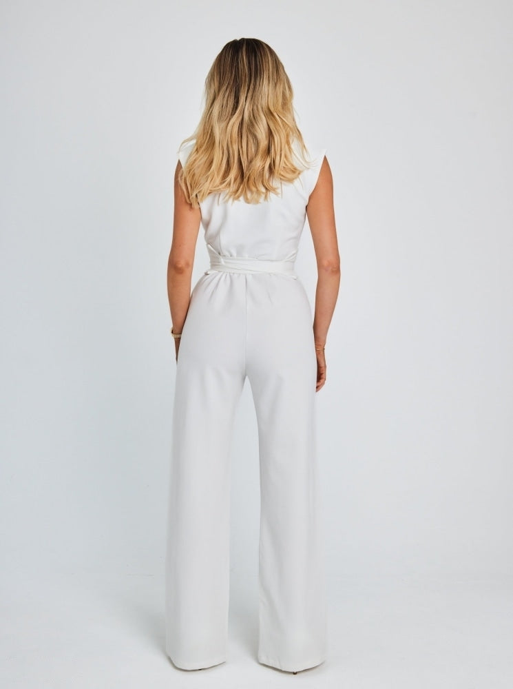 Carolina™ | JUMPSUIT MET WIJDE PIJPEN